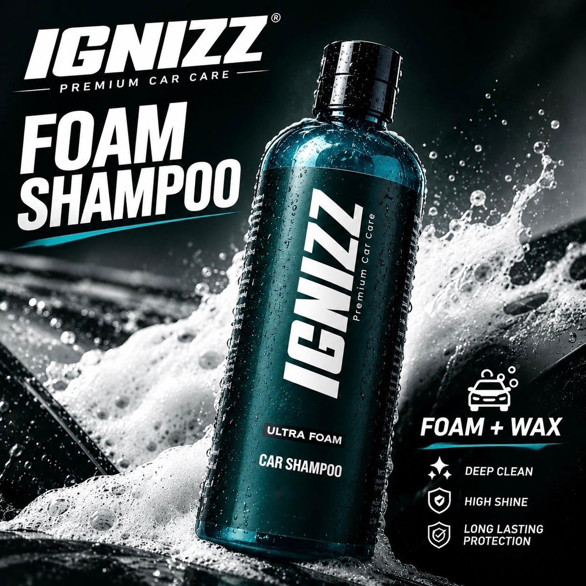 IGNIZZ Ultra Foam & Wax Car Shampoo
