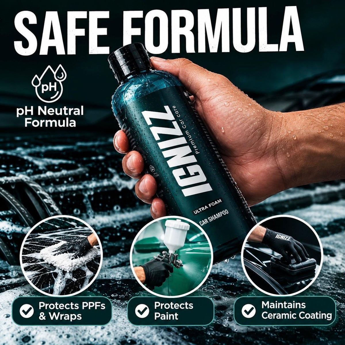 IGNIZZ Ultra Foam & Wax Car Shampoo